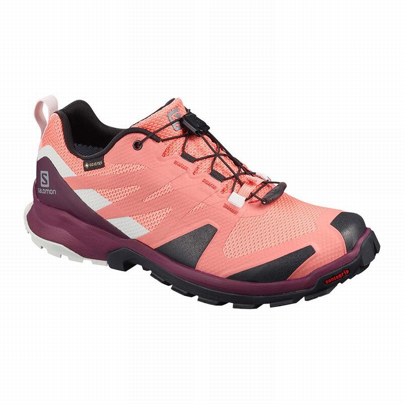 Zapatillas Trail Running Salomon Mujer Coral / Negras - Salomon Argentina XA ROGG GTX W ,097834-MOL